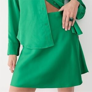 J Crew Gwen mini slip skirt XL